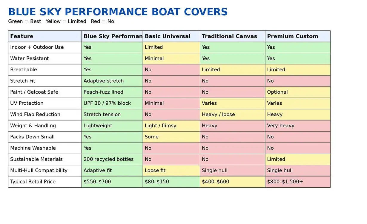 Blue Sky Covers Pontoon Boat Cover