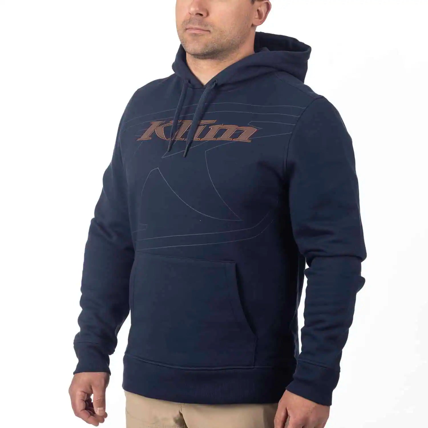 "Dress Blues - Cocoa Brown" Klim Glens Peak Pullover Hoodie
