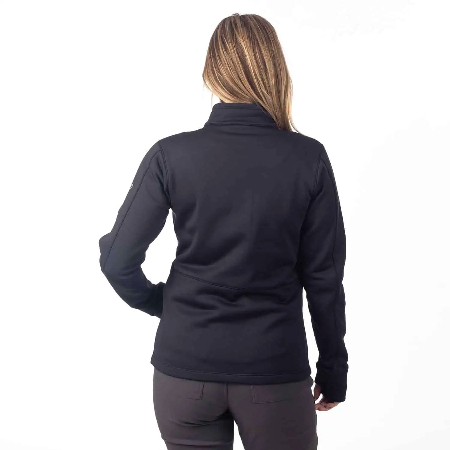 back view of black Klim Sundance Jacket