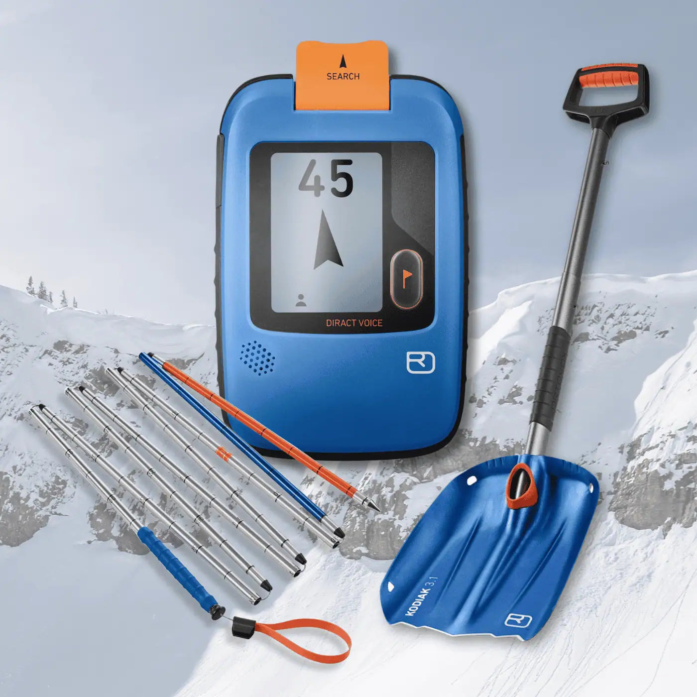 Ortovox Backcountry Package (Includes Transceiver, Shovel & Probe)