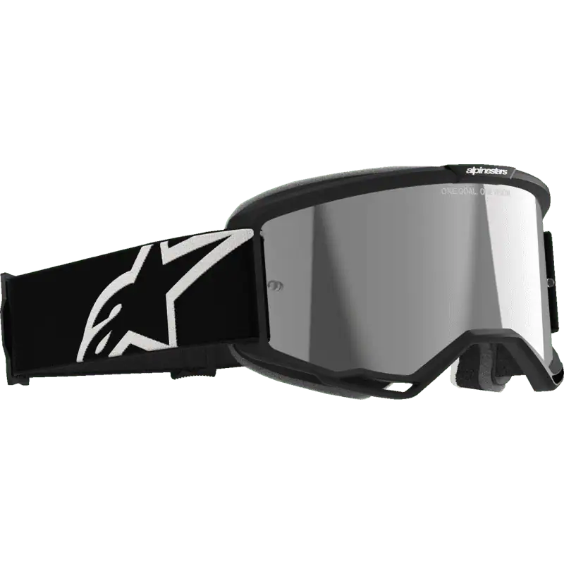 black  silver mirror Alpinestars Vision 5 Corp Goggles