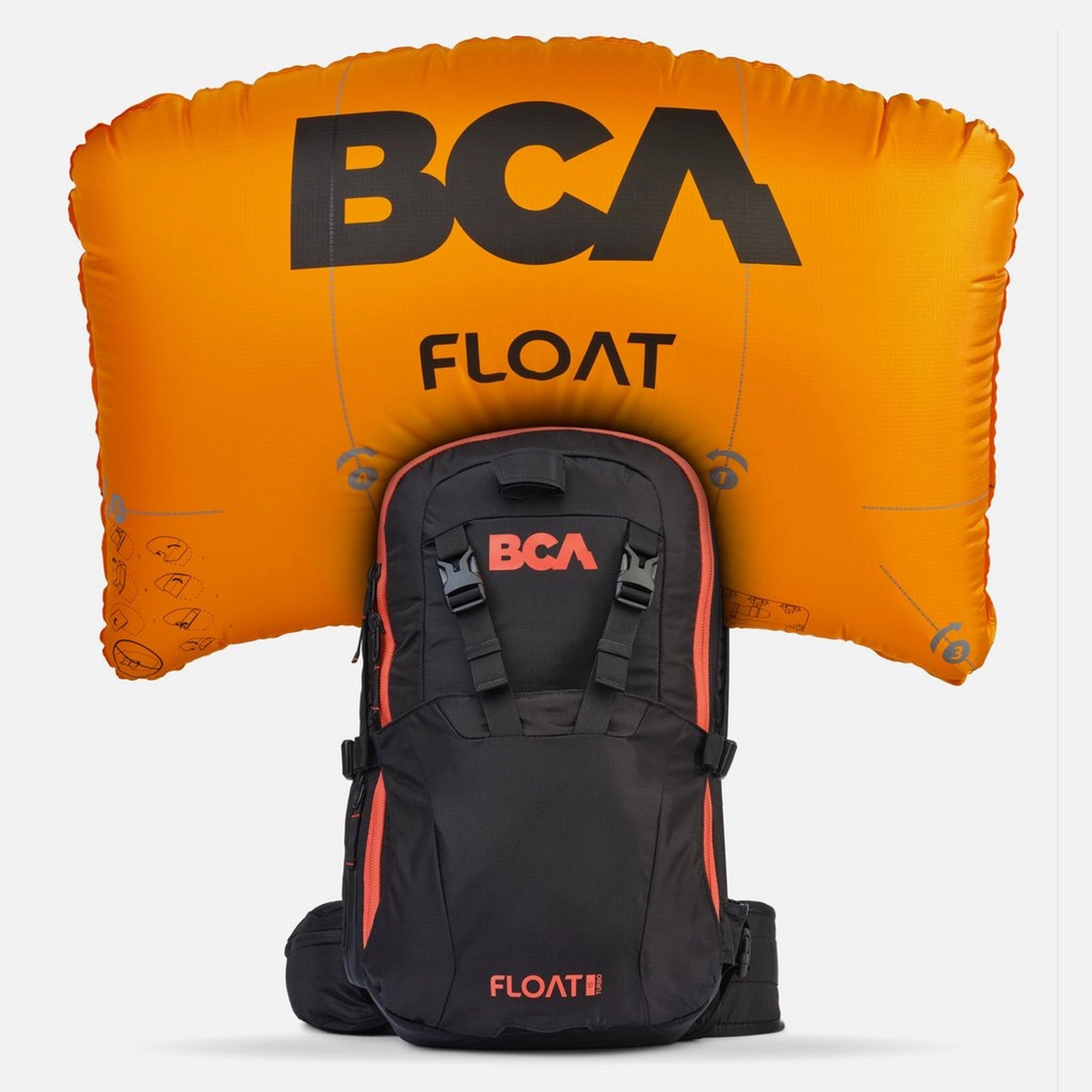 When deployed, BCA Float 15 Turbo Avalanche Airbag Backpack