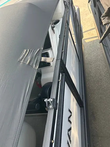 side view of Blue Sky Covers Pontoon Boat Cover