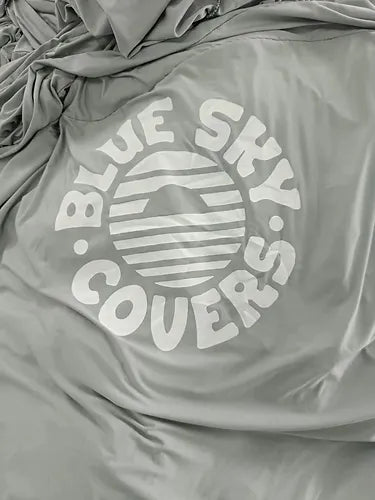 logo from Blue Sky Covers Pontoon Boat Cover