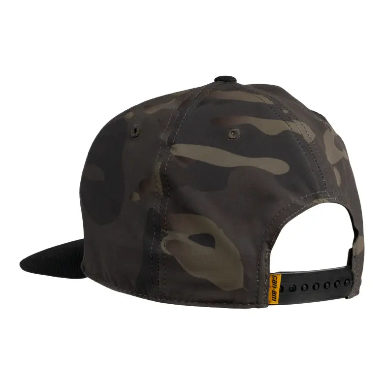 Can-Am Men's Flat Cap camo, back view