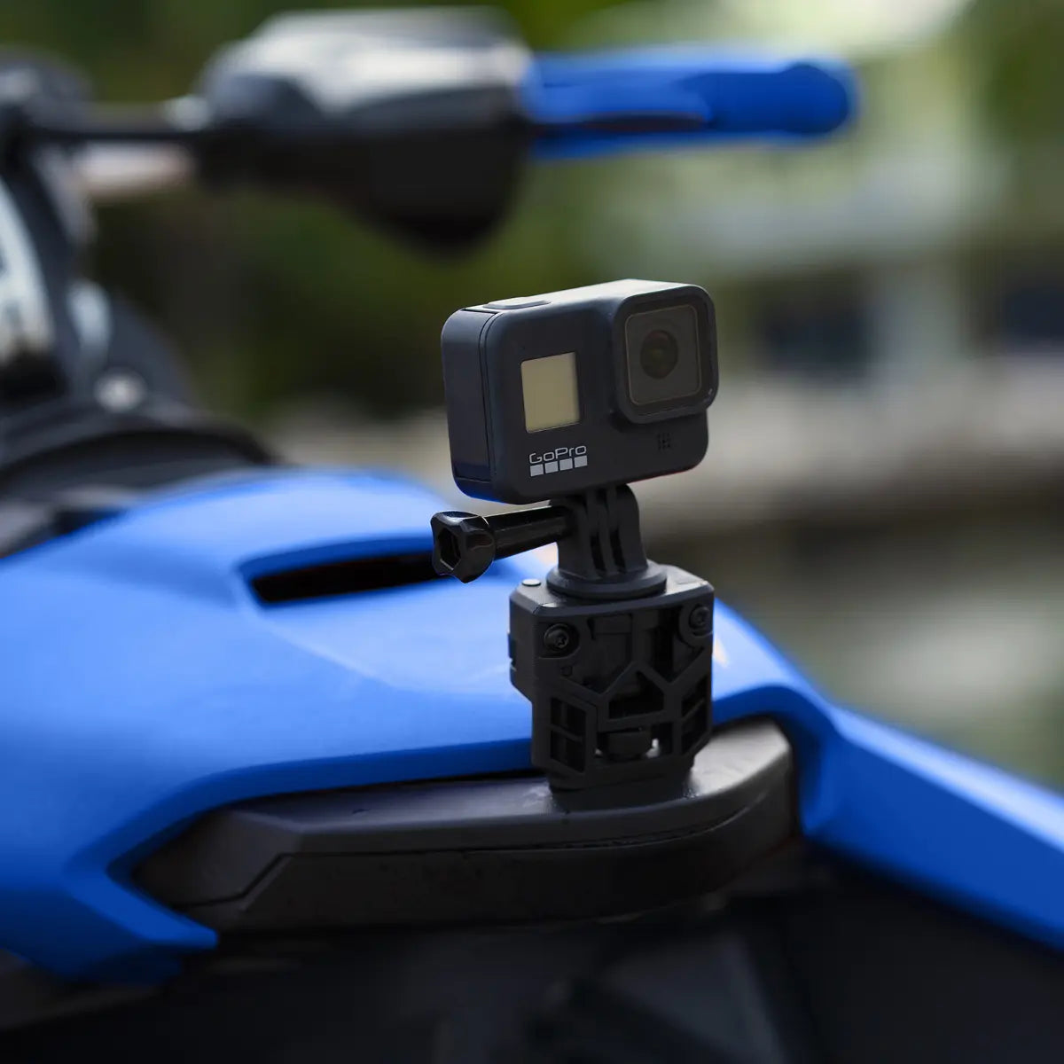 Mounted on a Can-Am vehicle LinQ Lite Action Camera Holder