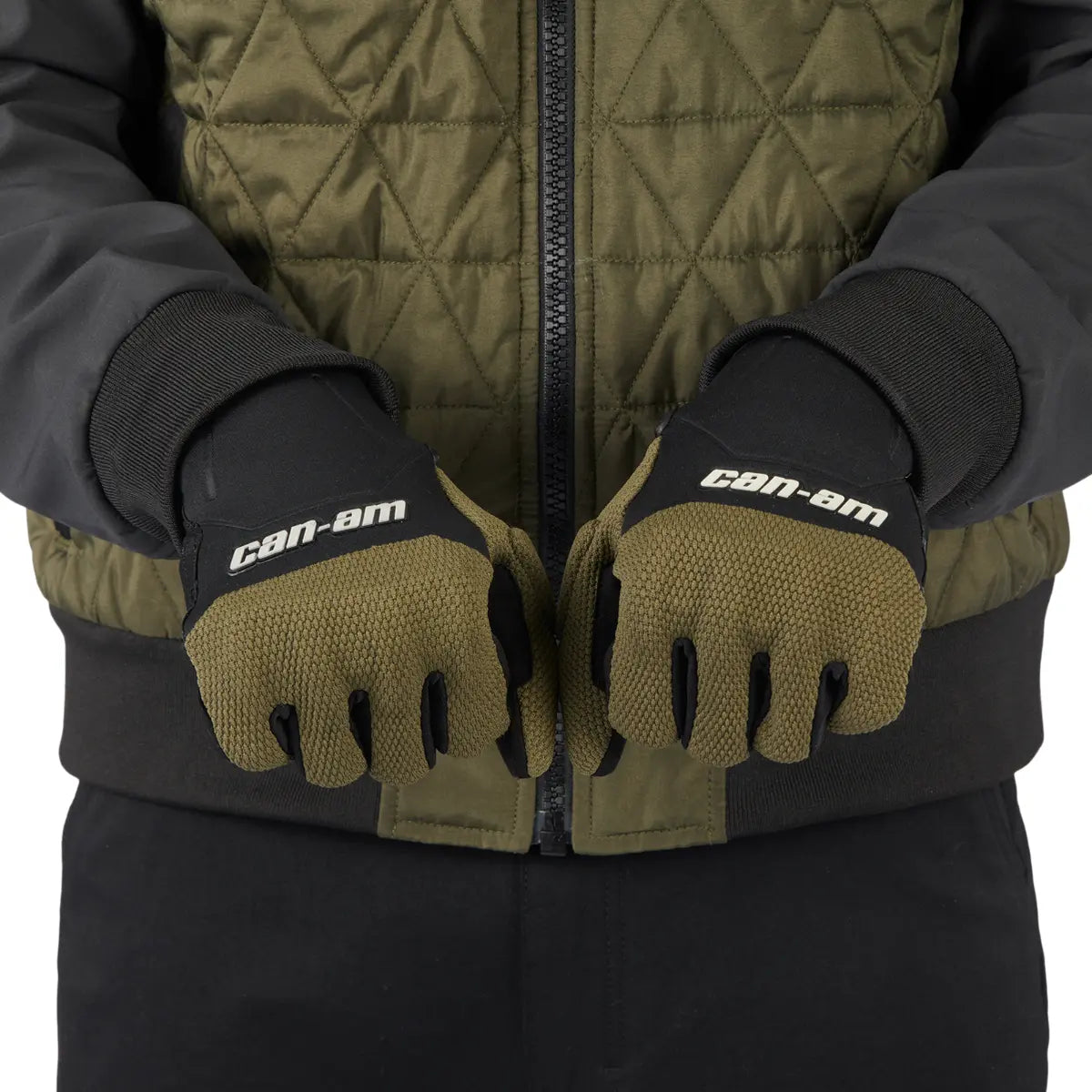 army green Can-Am Unisex Helios Gloves