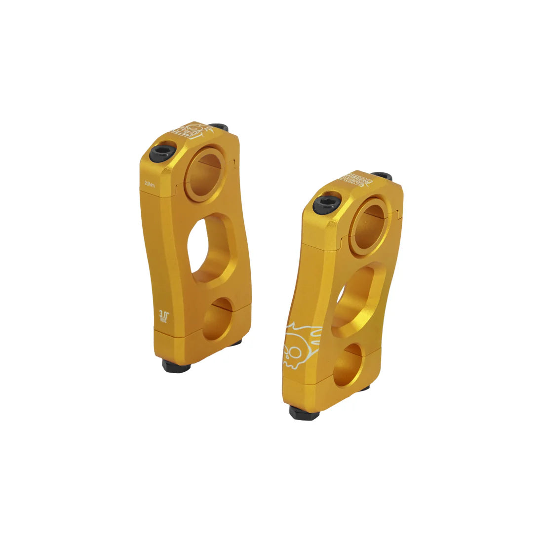 3" gold Cheetah Factory Racing Knucks Risers V2