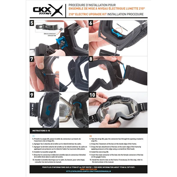 CKX Quick Goggles Strap, 210°