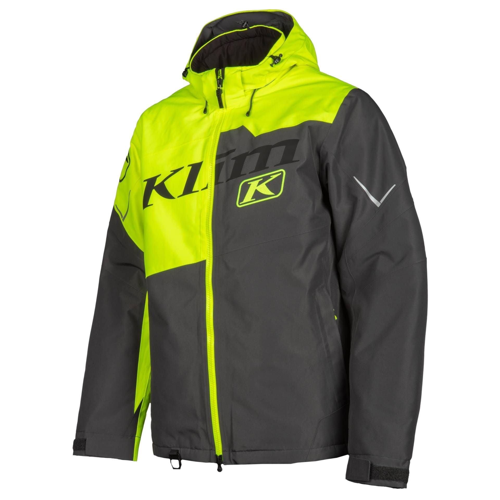 Klim Instinct Snowmobile Jacket in Hi-Vis - Asphalt