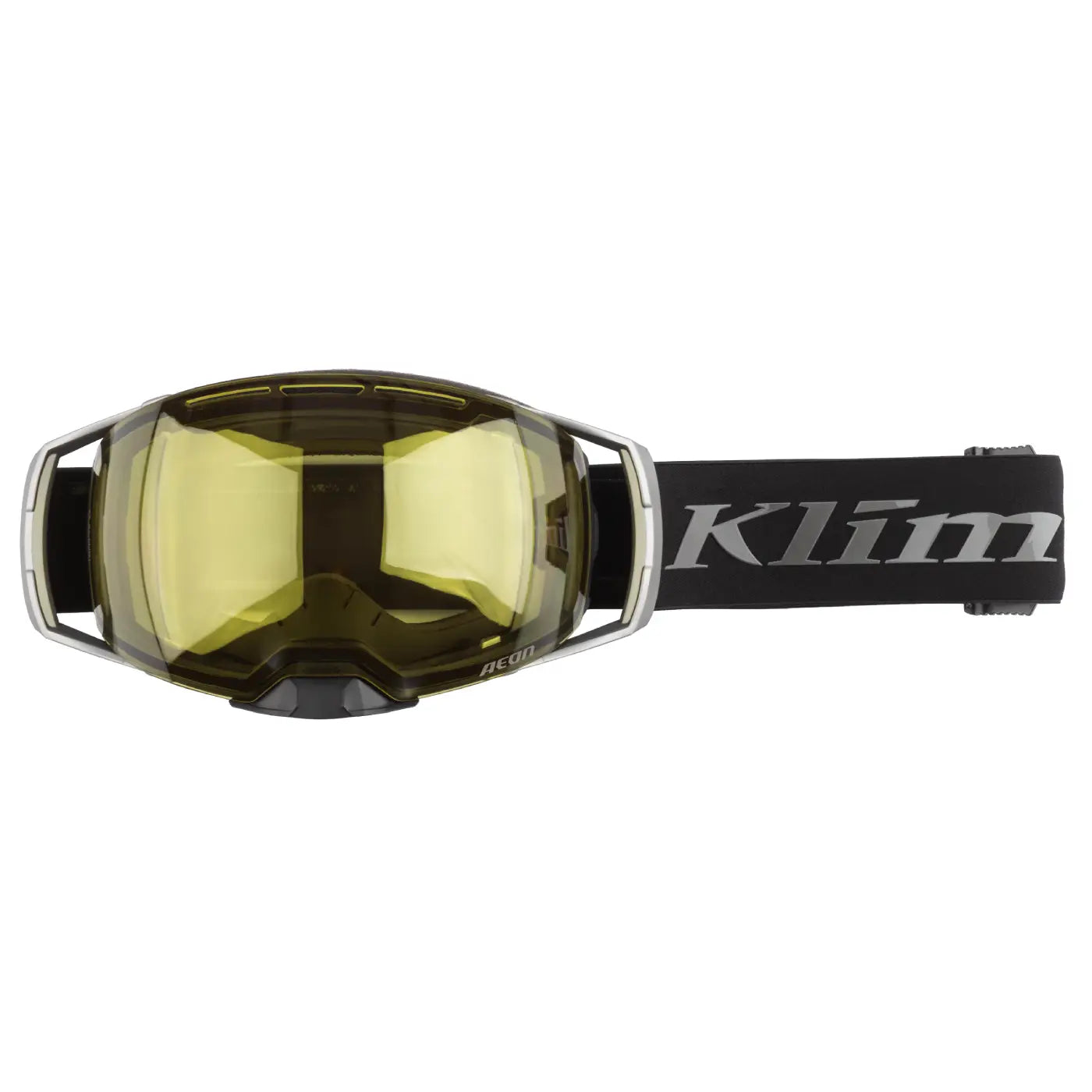 Klim Aeon Snowmobile Goggles - Black Comfort Yellow Tint