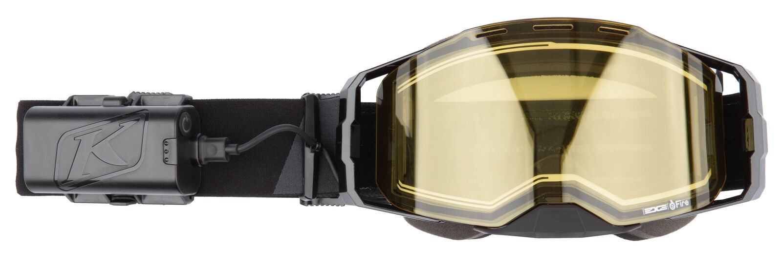 Klim Edge eFire Goggle Slope Black Light Yellow Tint