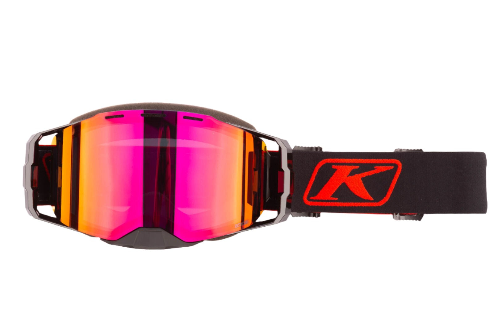 Klim Edge Goggle Focus Black Fiery Red Dark Smoke Red Mirror