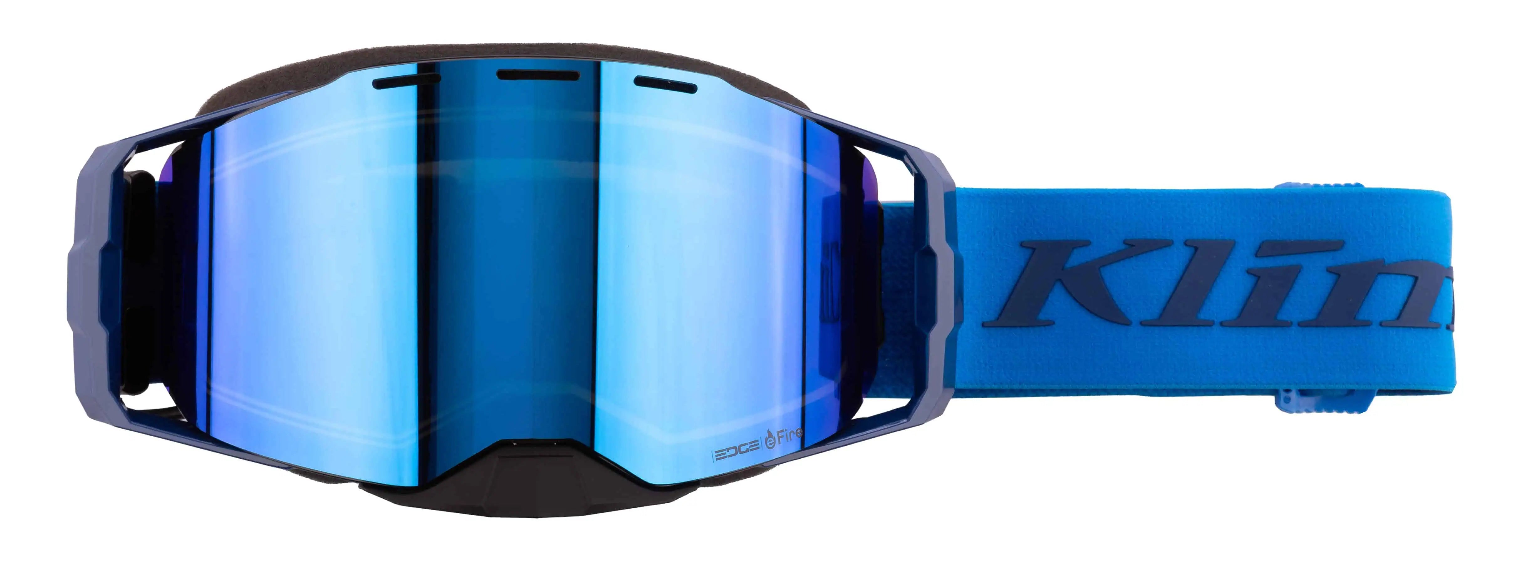 blue Klim Edge eFire Heated Goggle
