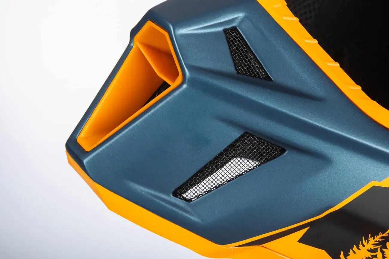 Klim F3 Carbon Snowmobile Helmet ECE - Sunrise - Petrol