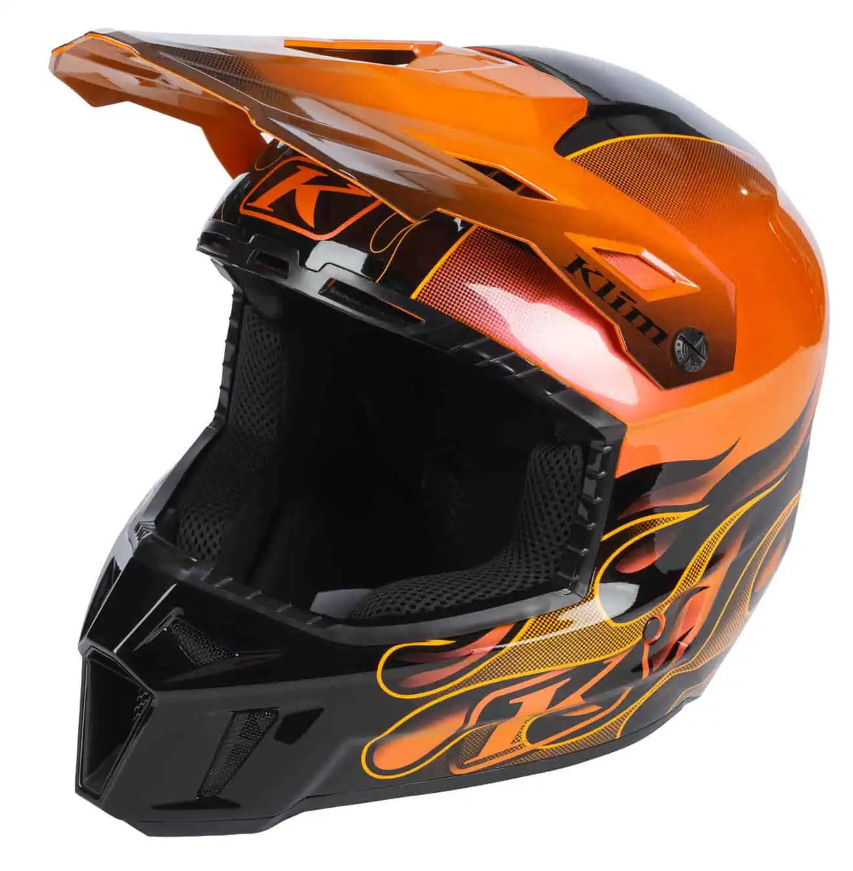 Klim F3 Carbon Snowmobile Helmet ECE - Scorched Sunrise