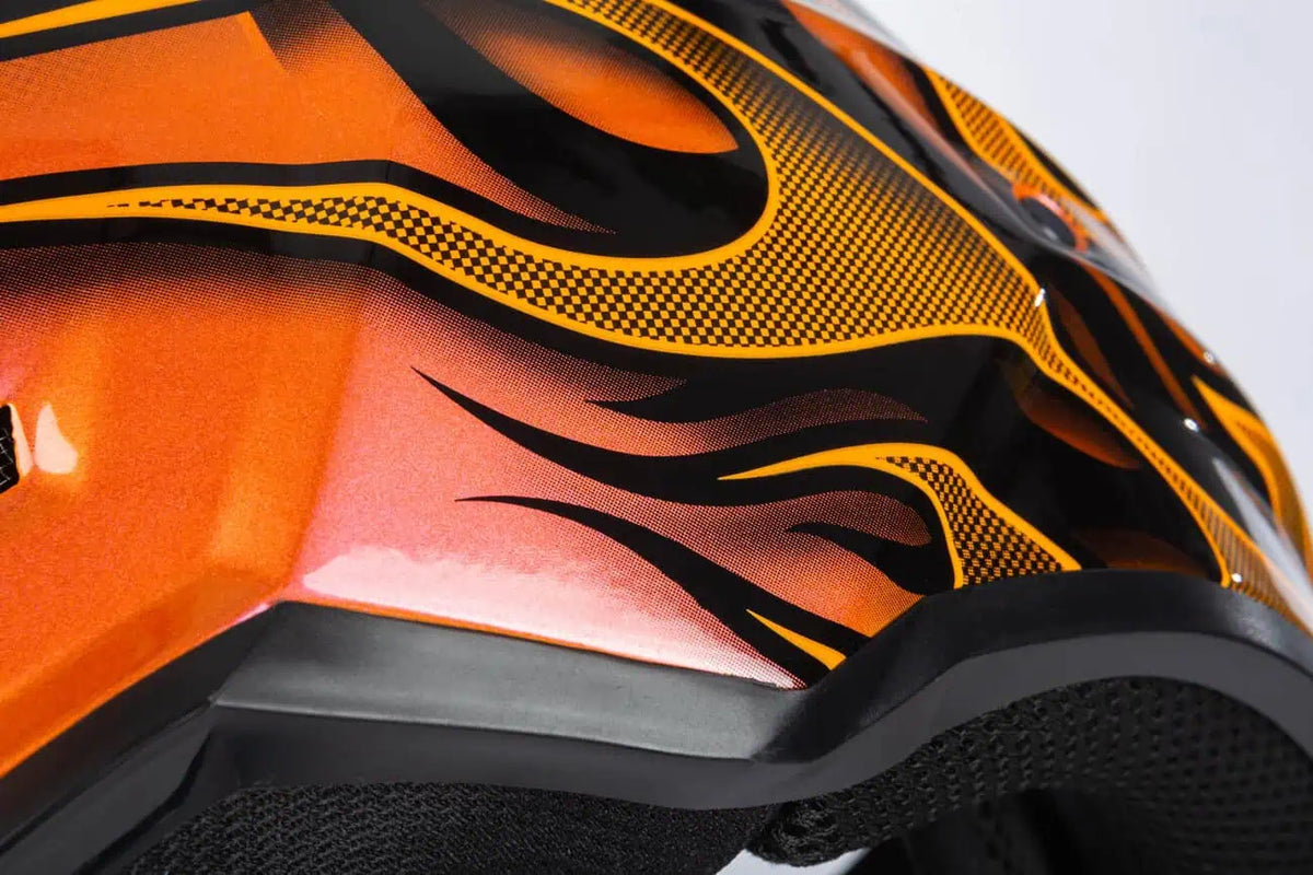 Klim F3 Carbon Snowmobile Helmet ECE - Scorched Sunrise