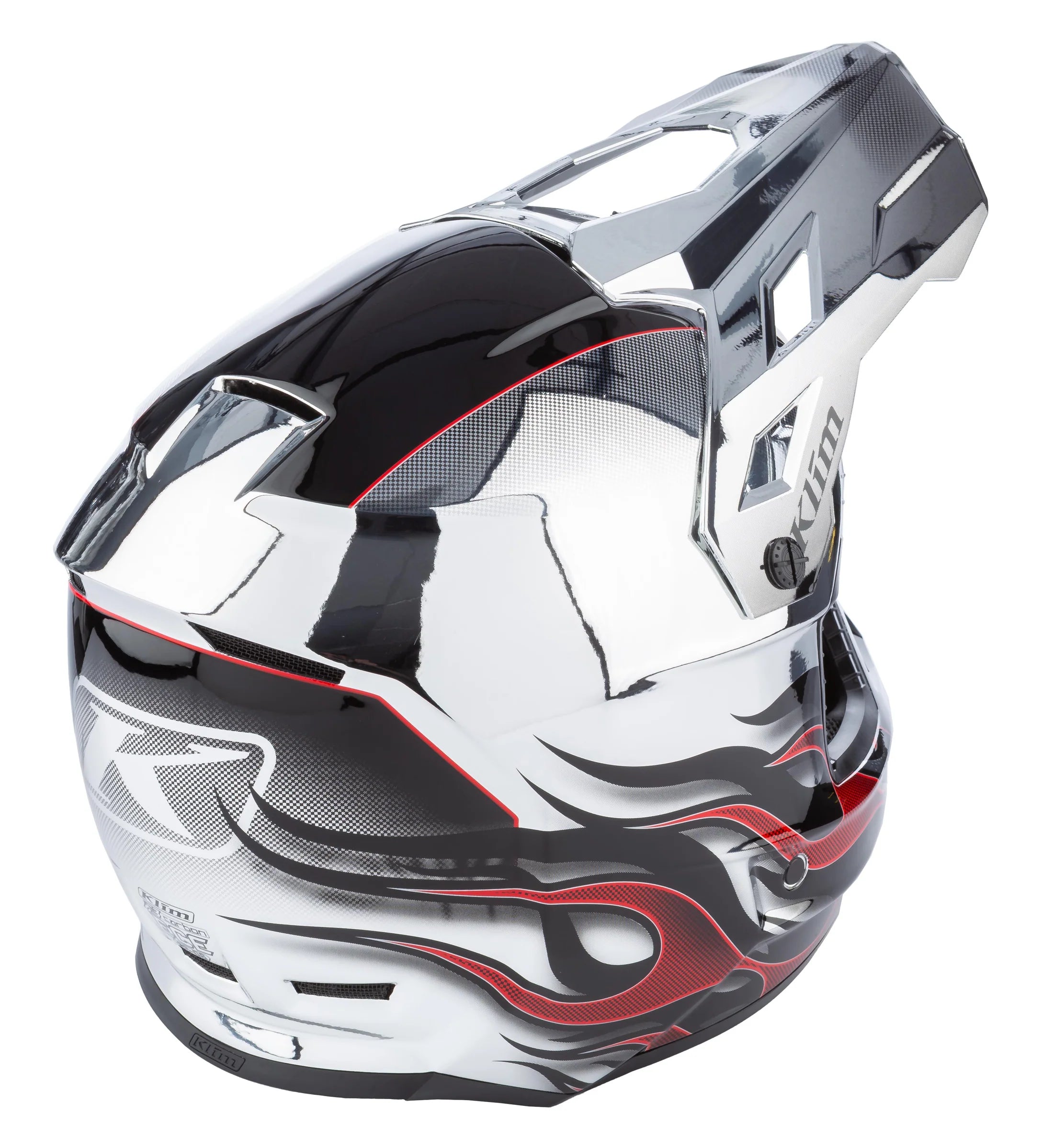 Klim F3 Carbon Snowmobile Helmet ECE - Scorched Chrome
