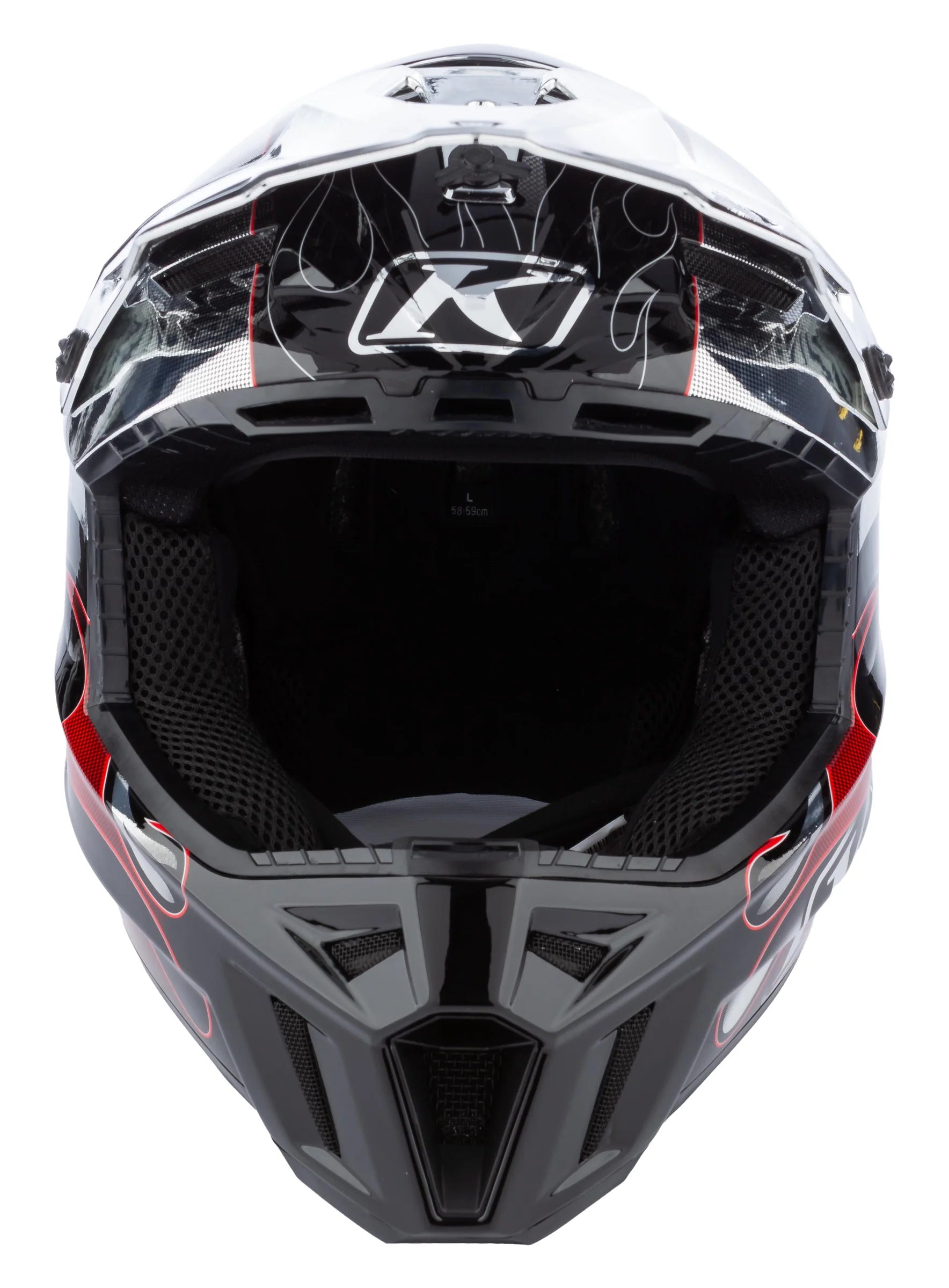 Klim F3 Carbon Snowmobile Helmet ECE - Scorched Chrome
