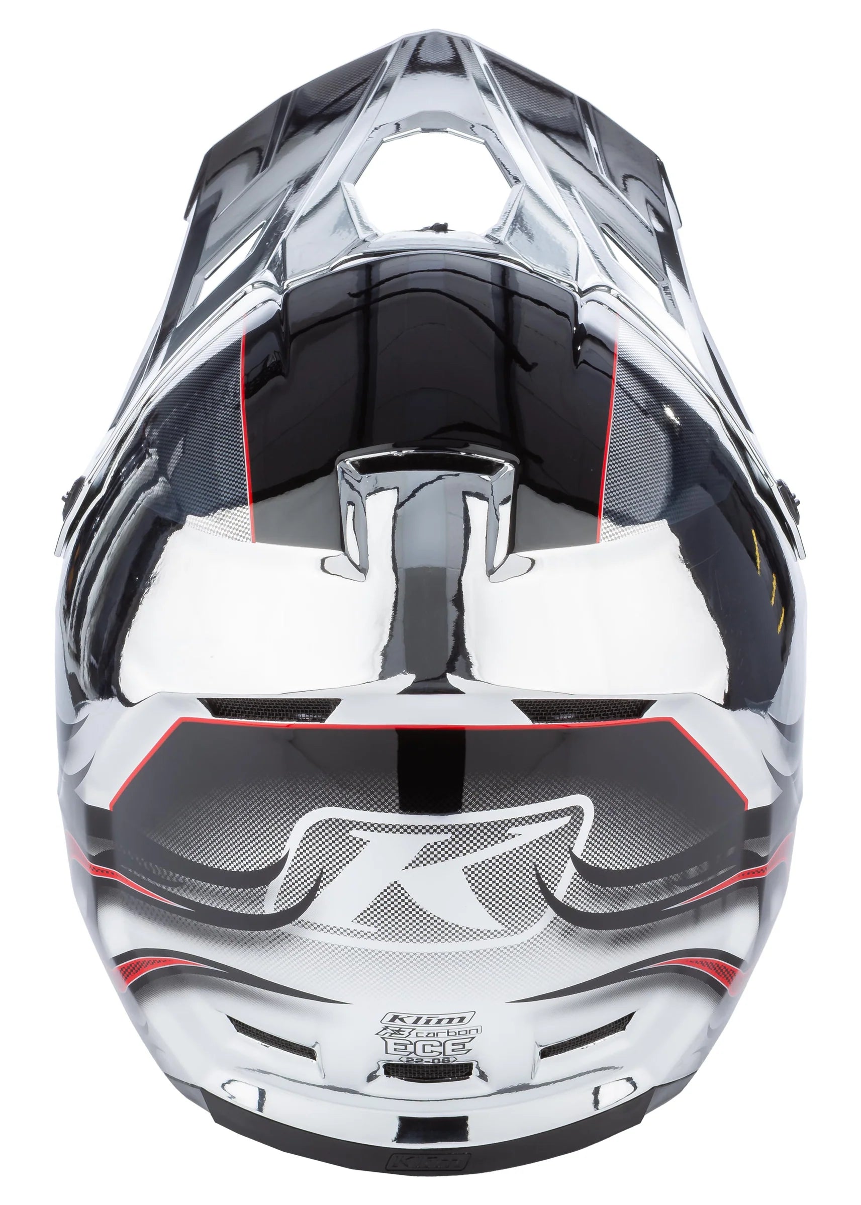 Klim F3 Carbon Snowmobile Helmet ECE - Scorched Chrome