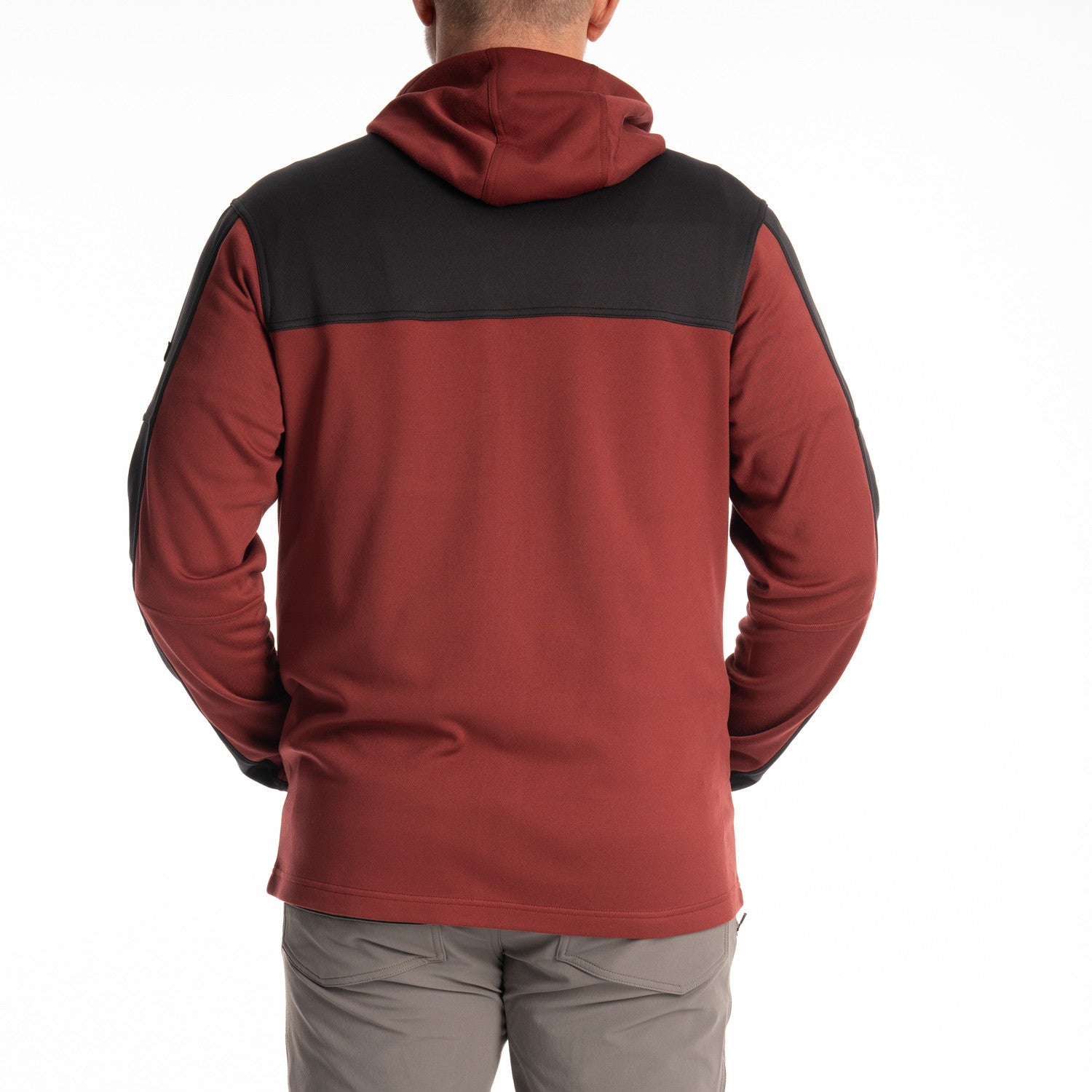 Klim Glacier Hoodie in Cabernet Black