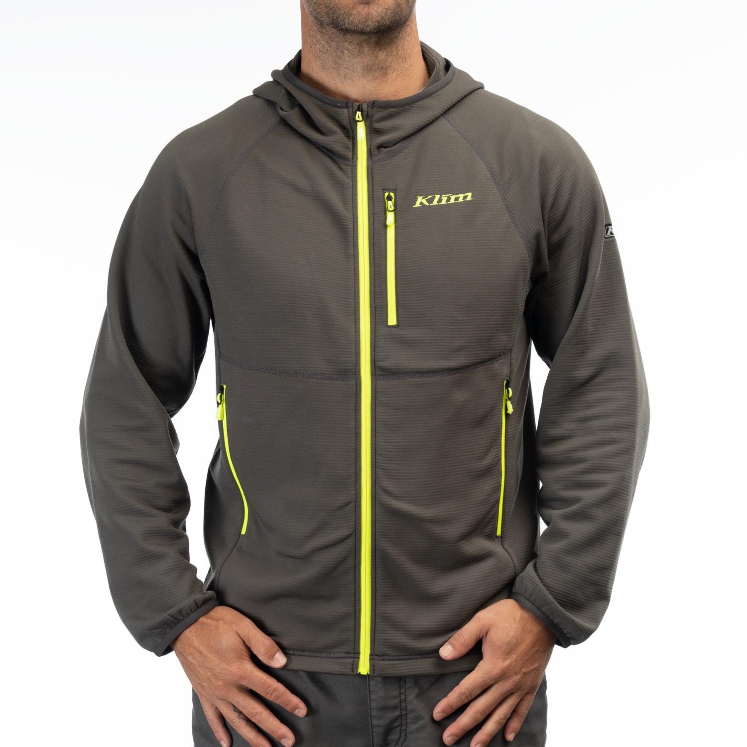 Klim Highline Hoodie in Asphalt - Hi-Vis