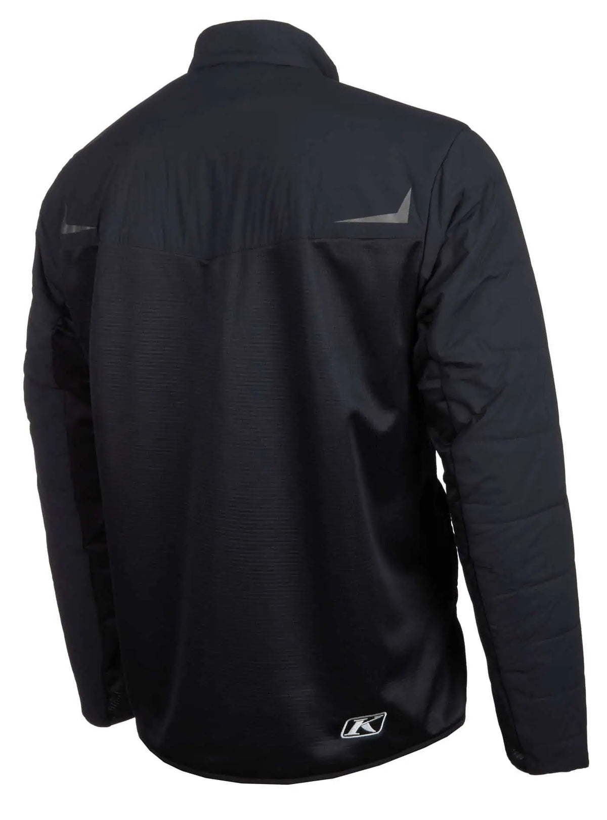 back view of black monument klim-override-alloy-jacket-