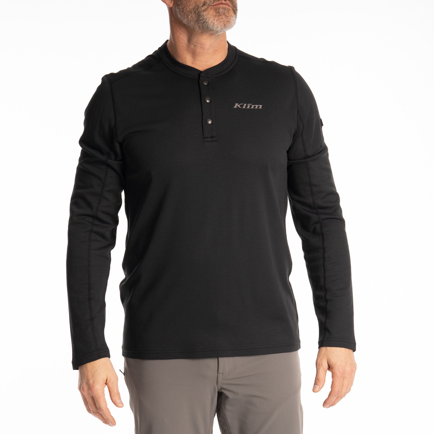 Black Klim Sidewinder Wool Long Sleeve Shirt