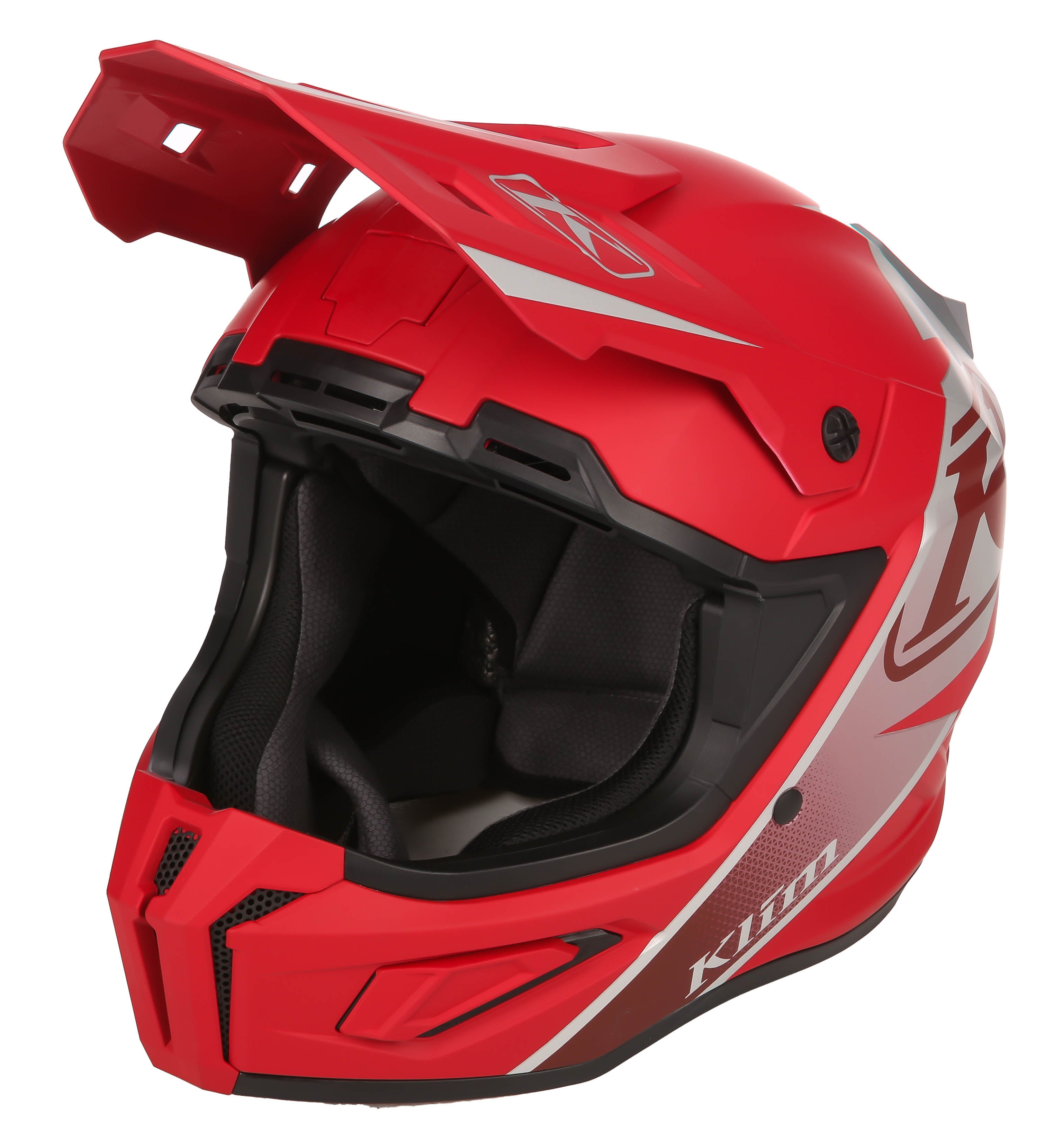 Klim T1 Freeride ECE Snowmobile Helmet in Descent Matte Chili Pepper