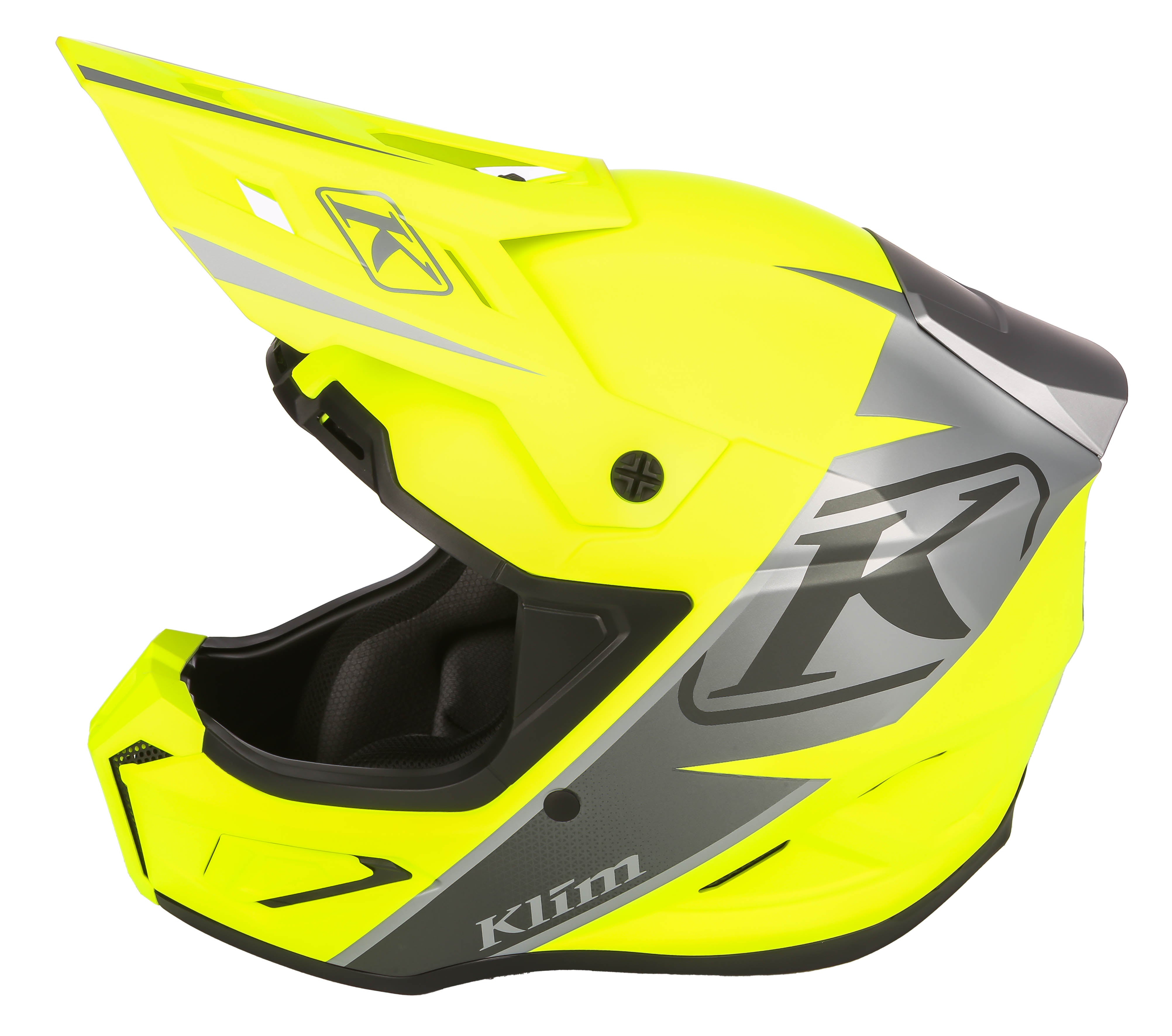 Klim T1 Freeride ECE Snowmobile Helmet in Descent Matte Hi Vis