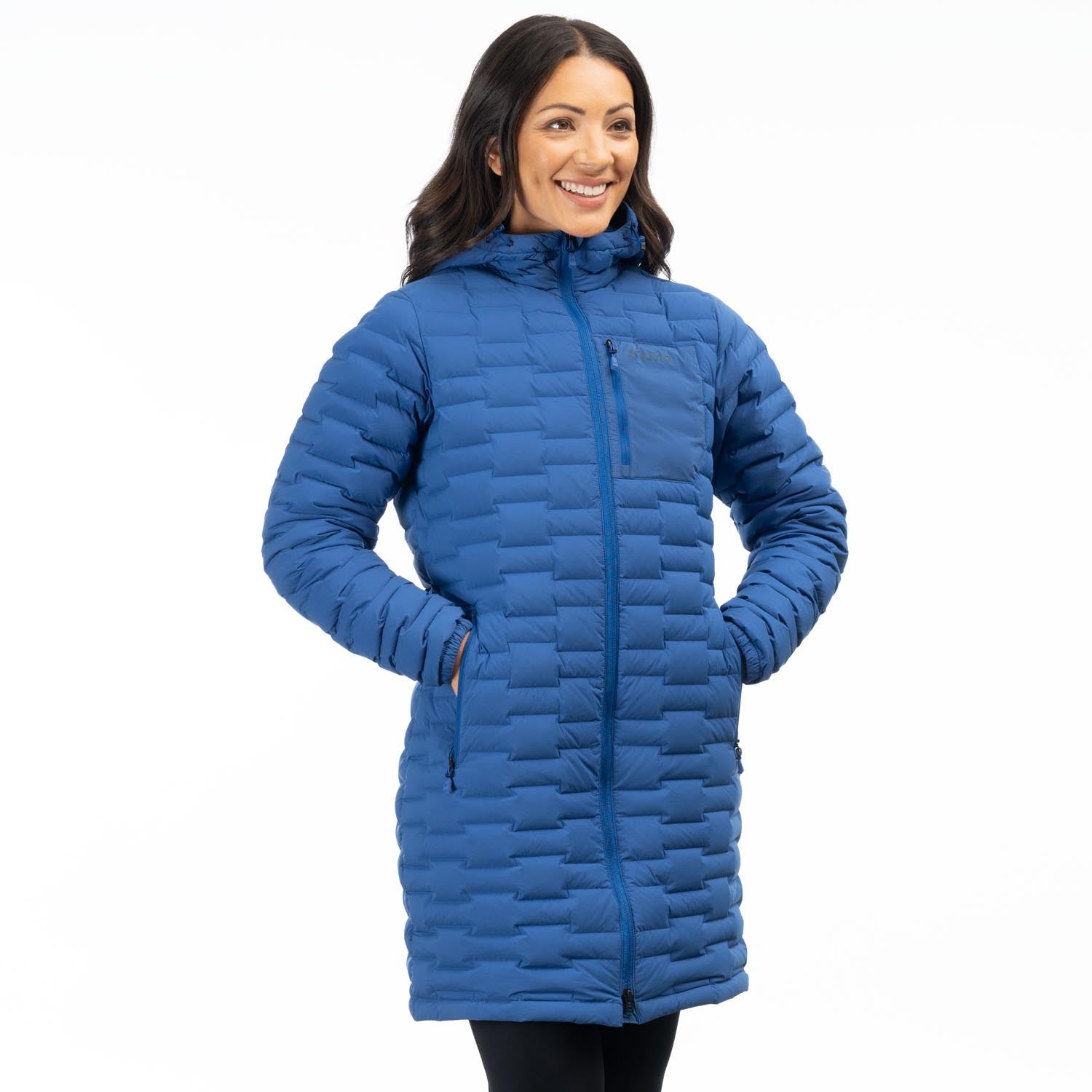 Klim Women's Luna Stretch Down Parka in Mazarine Blue