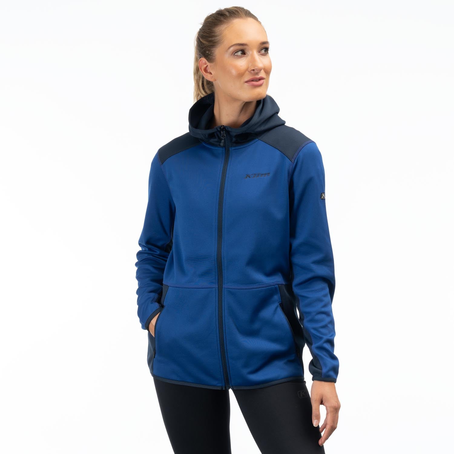 Klim Women's Solitude Hoodie in Mazarine Blue - Dress Blues