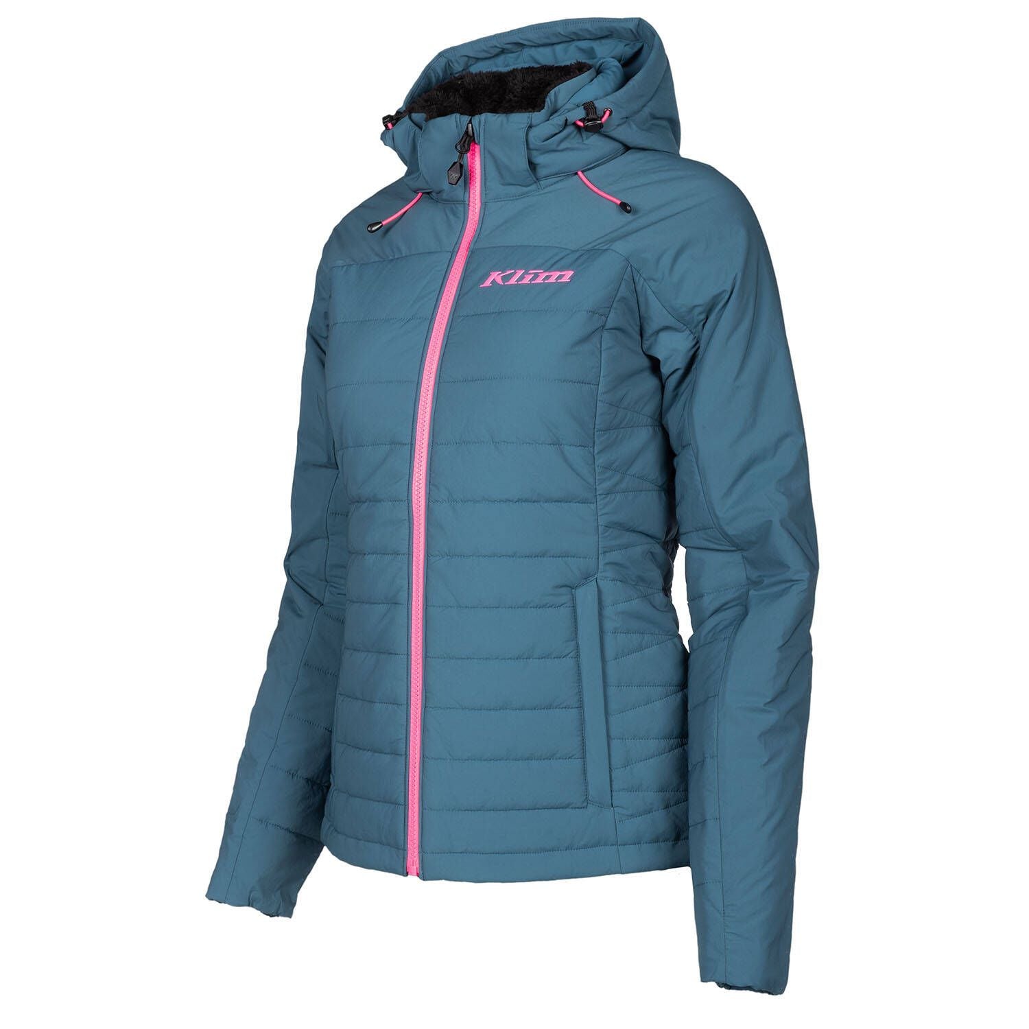 Klim Women's Waverly Jacket in petrol knockout pink