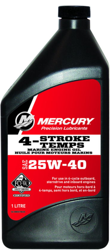 Mercury Marine 4 stroke engine oil 25W-40
