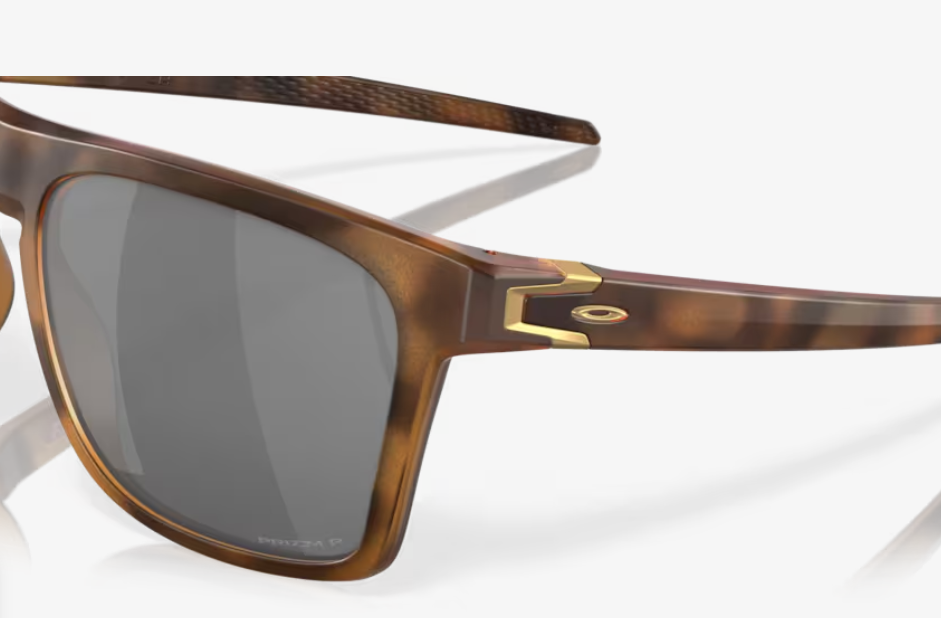 black lens, brown frame Oakley Leffingwell Polarized Sunglasses