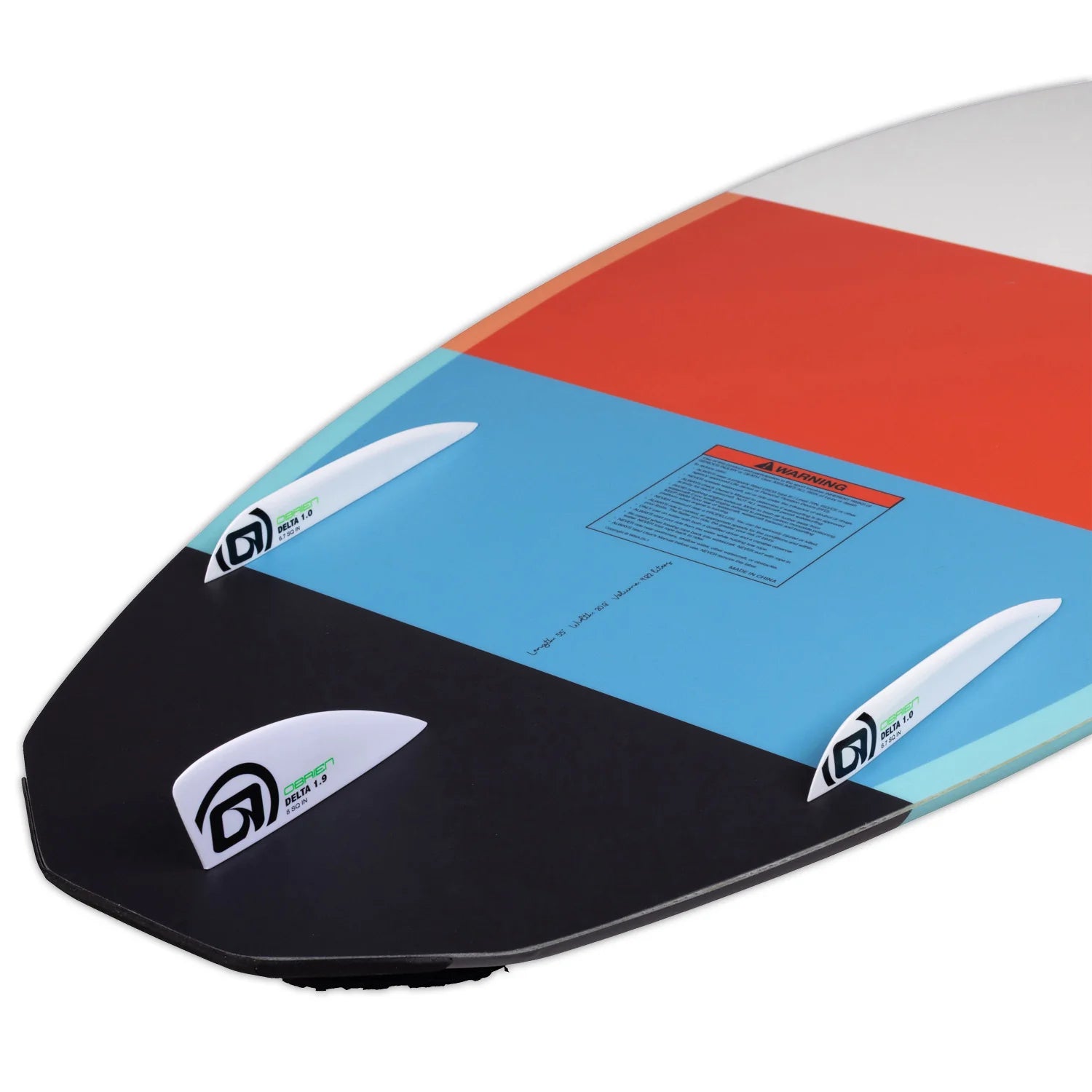 fins on the O'Brien Torrent Wakesurfer