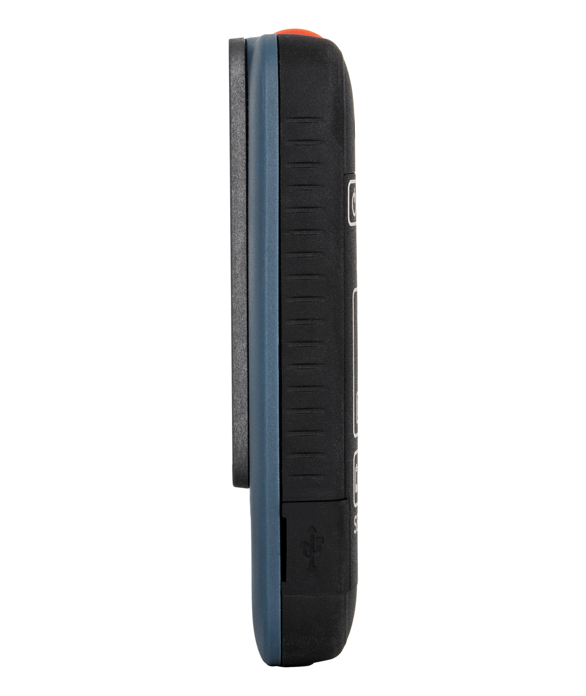 side view of the Ortovox Focus Voice Avalanche Transceiver