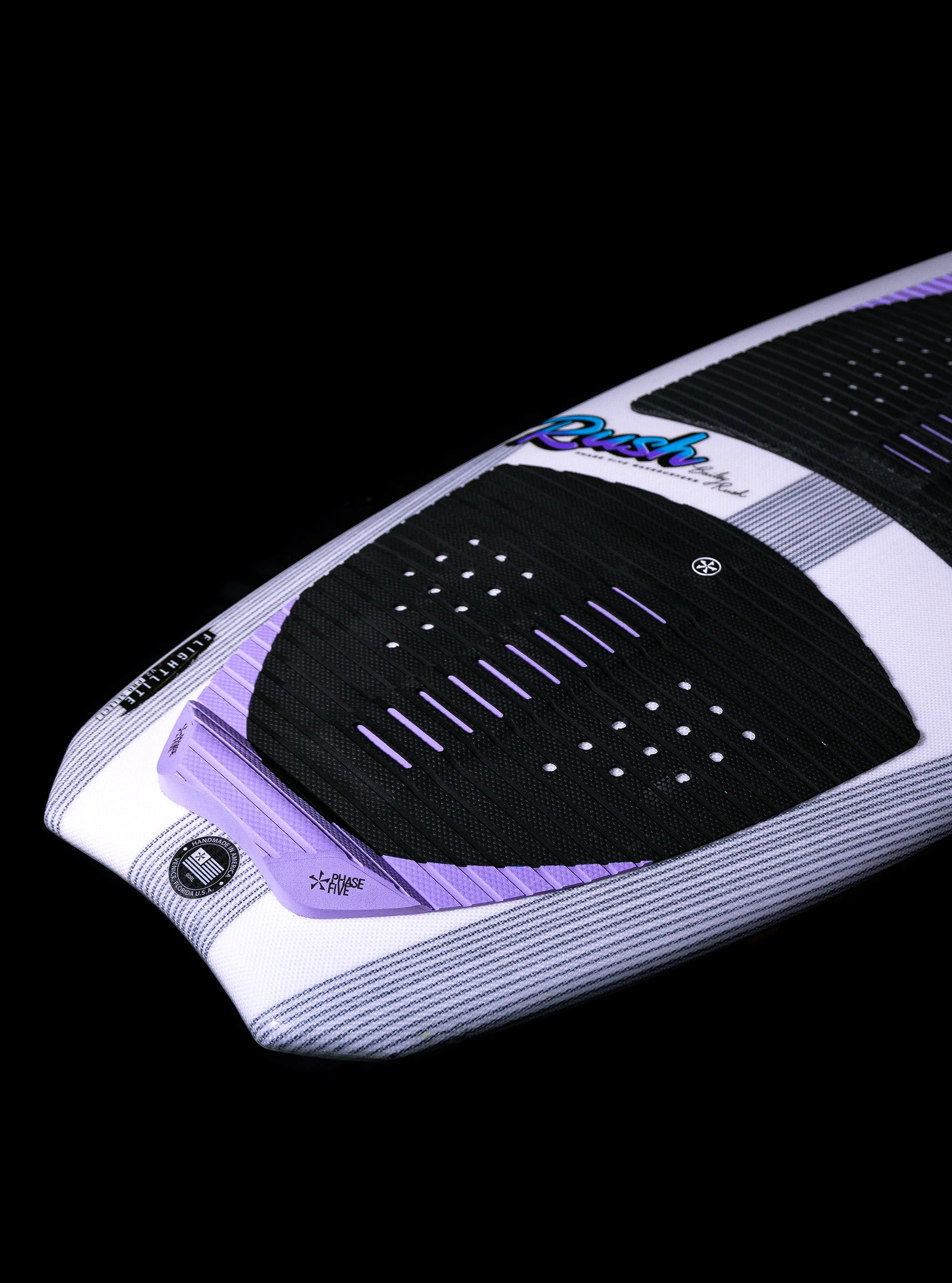 tail end of Phase Five Rush Wakesurfer Board