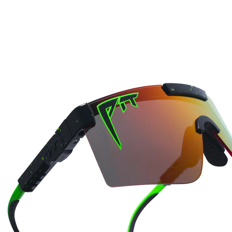 temple view of the Pit Viper The Original 2.0 Sunglasses - The Monster Bull (Wide)