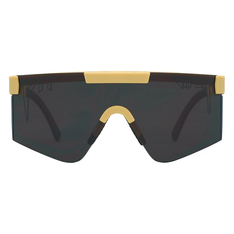 front view Pit Viper The Original 2.0 Sunglasses - The Sandstorm (Wide)