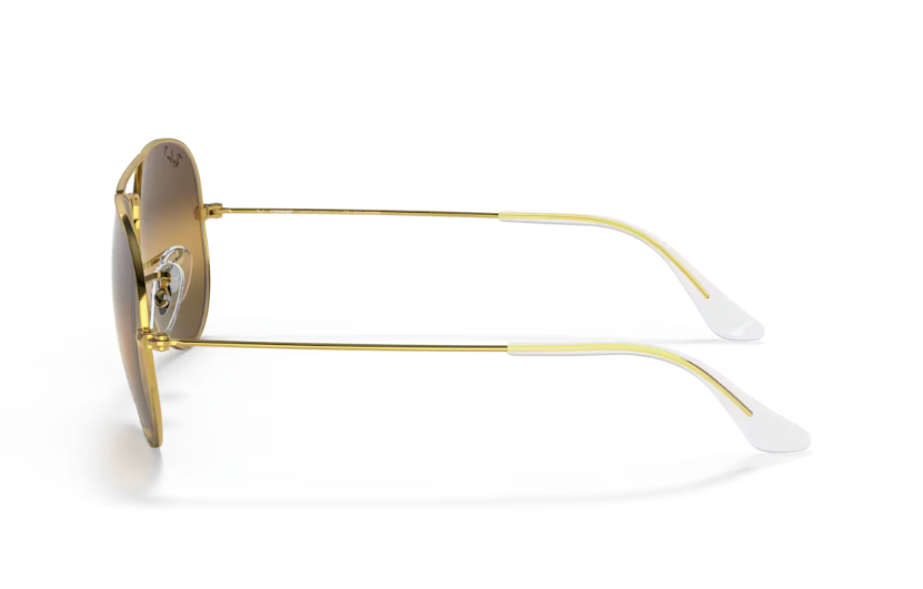 Ray-Ban Aviator Large Metal Sunglasses - Legend Gold Frame with Polarized Brown Lens