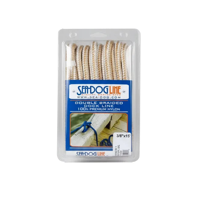 Sea Dog  Premium Double Braided Nylon Dock Line - 3/8" x 15'