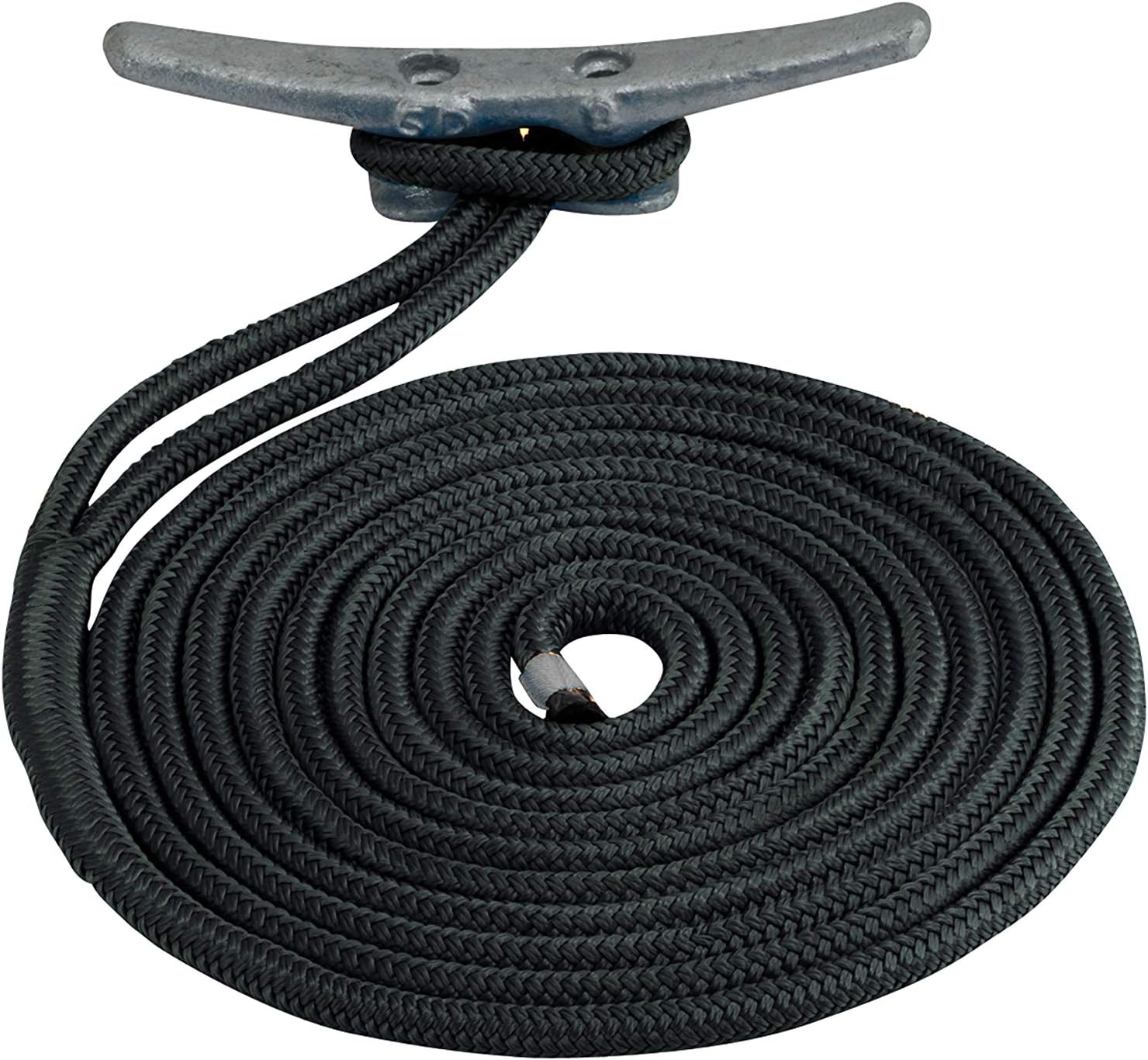 Sea-Dog Premium Double Braided Nylon Dock Line - Black