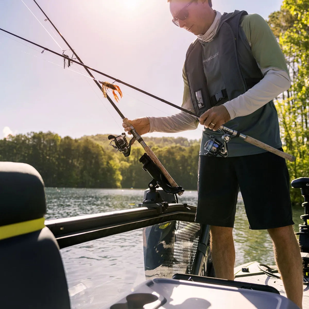 Sea-Doo Rail Rod Holder With LinQ Lite for Switch Pontoon