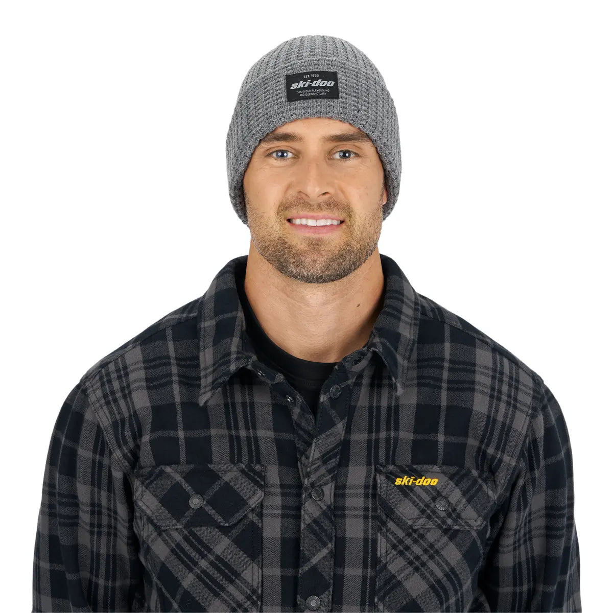 heather grey Ski-Doo Chunky Beanie