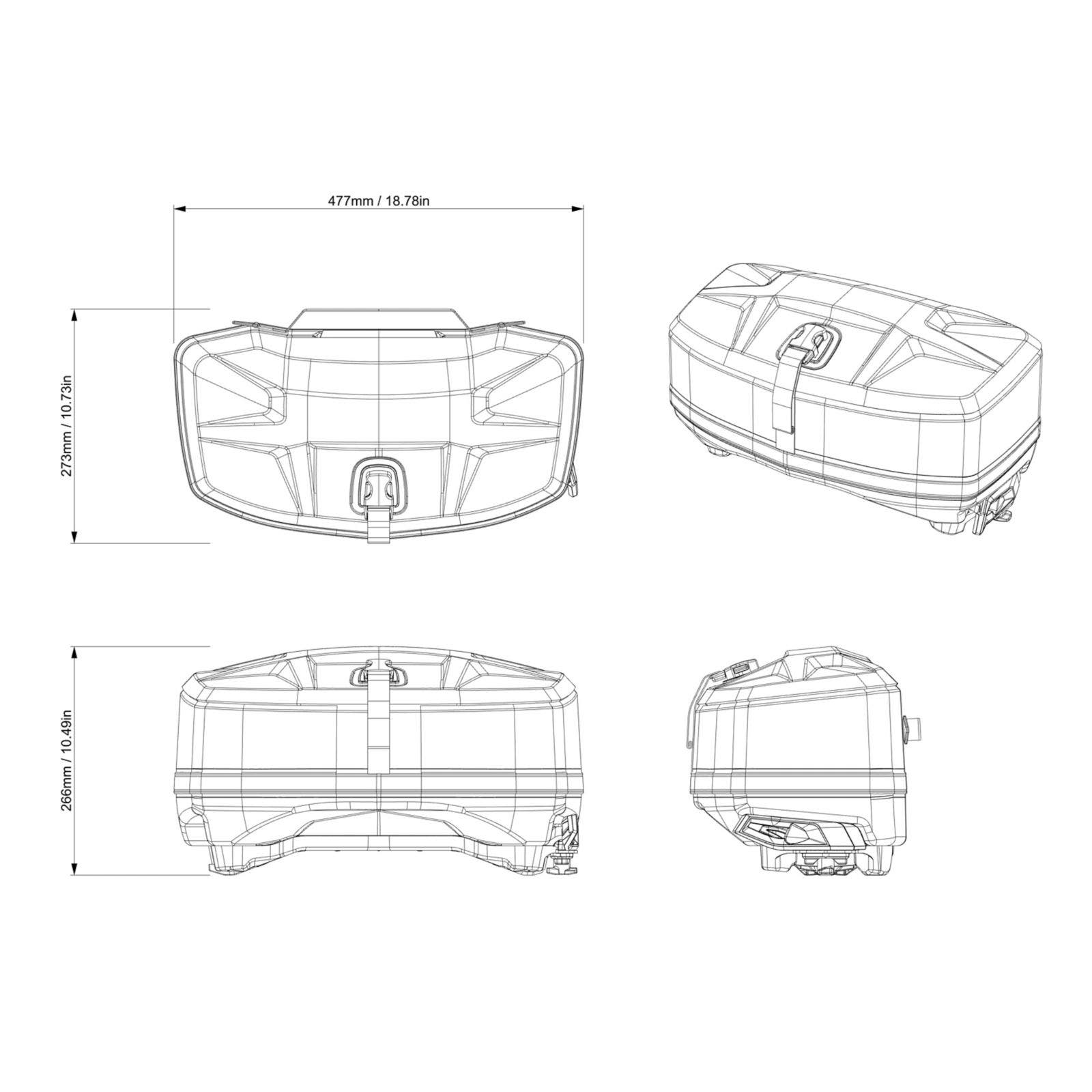 Ski-Doo LinQ Sport Bag dimensions