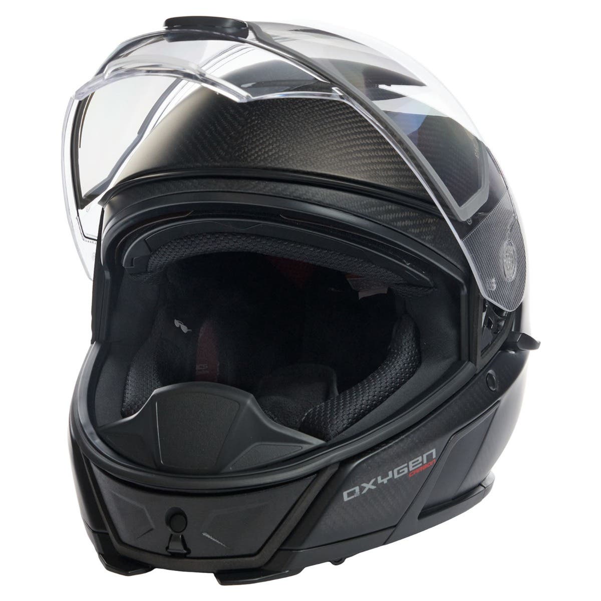 Ski-Doo Oxygen Flow Carbon Helmet - open view