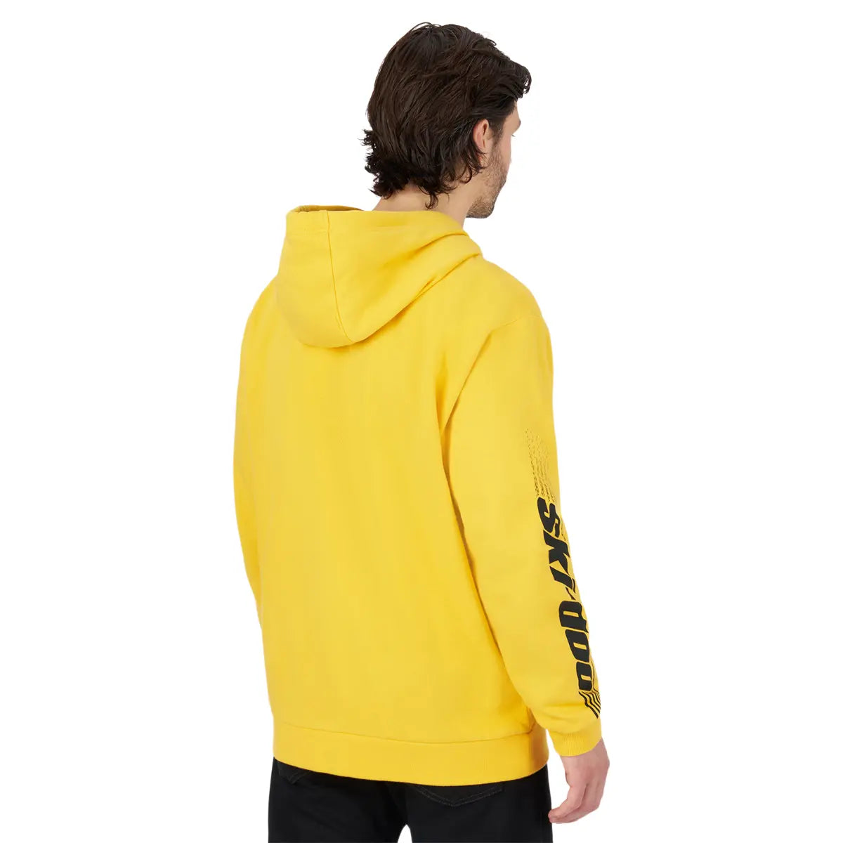 yellow back view Ski-Doo Signature Zip-Up Hoodie