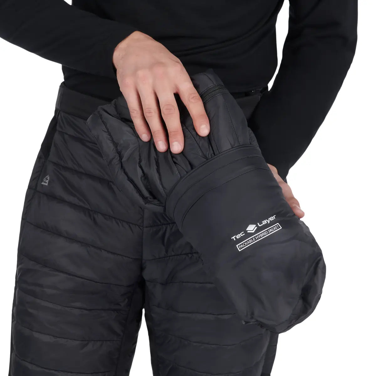 PACKING the Ski-Doo Unisex BC Series Tec Layer Jacket  in its own bag
