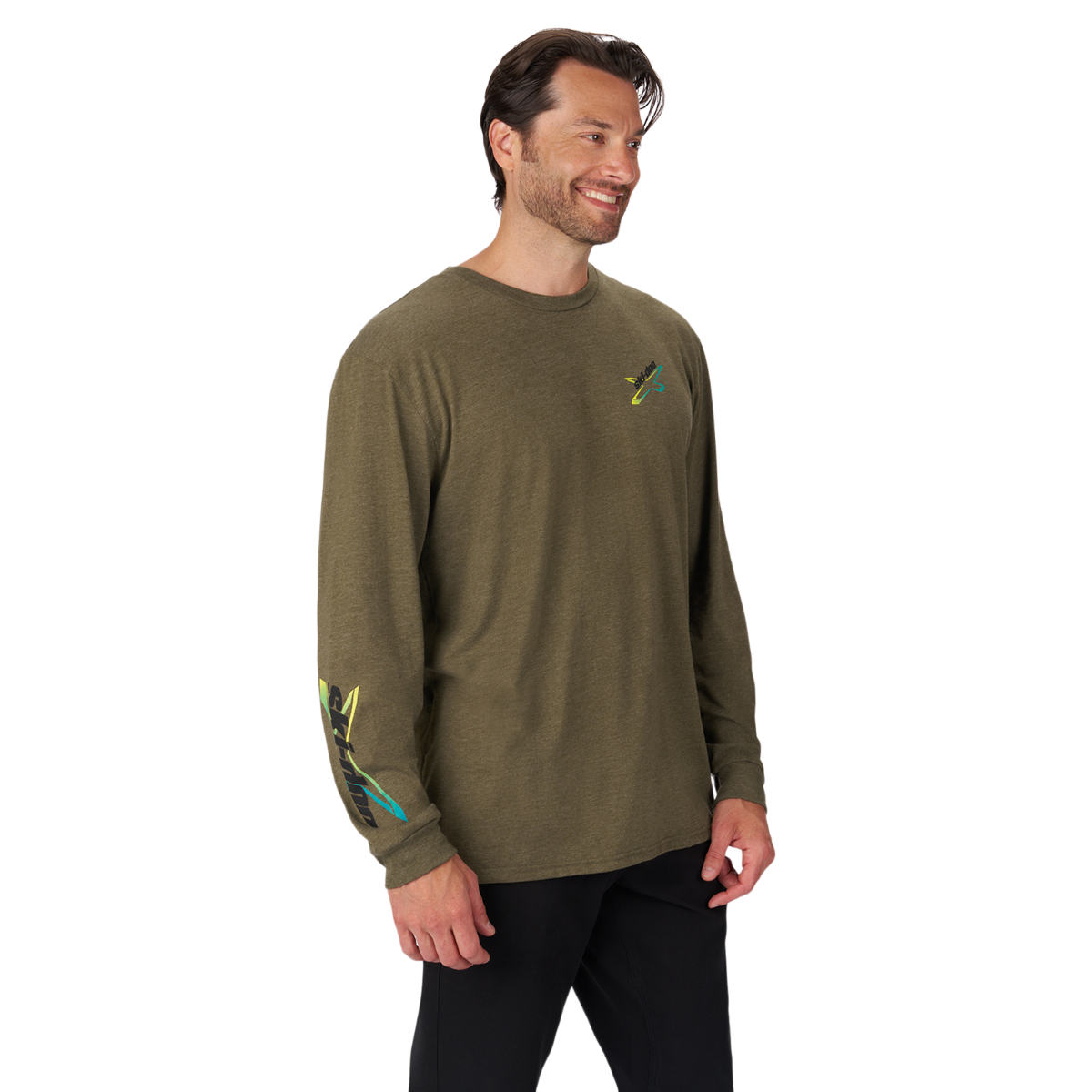 Olive Ski-Doo X-Team Edition Long Sleeve Tee